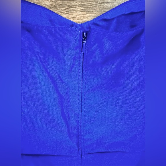 Royal Blue Judith March Mini Strapless Dress Small - Picture 8 of 12